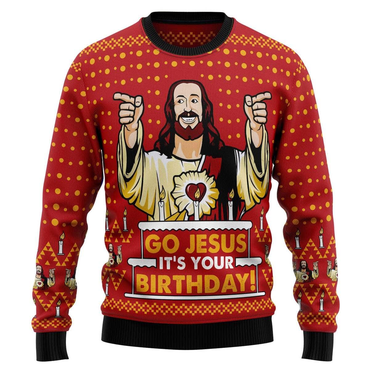 Jesus's Birthday Ugly Christmas Ugly Christmas Sweater Christian Religious Gift