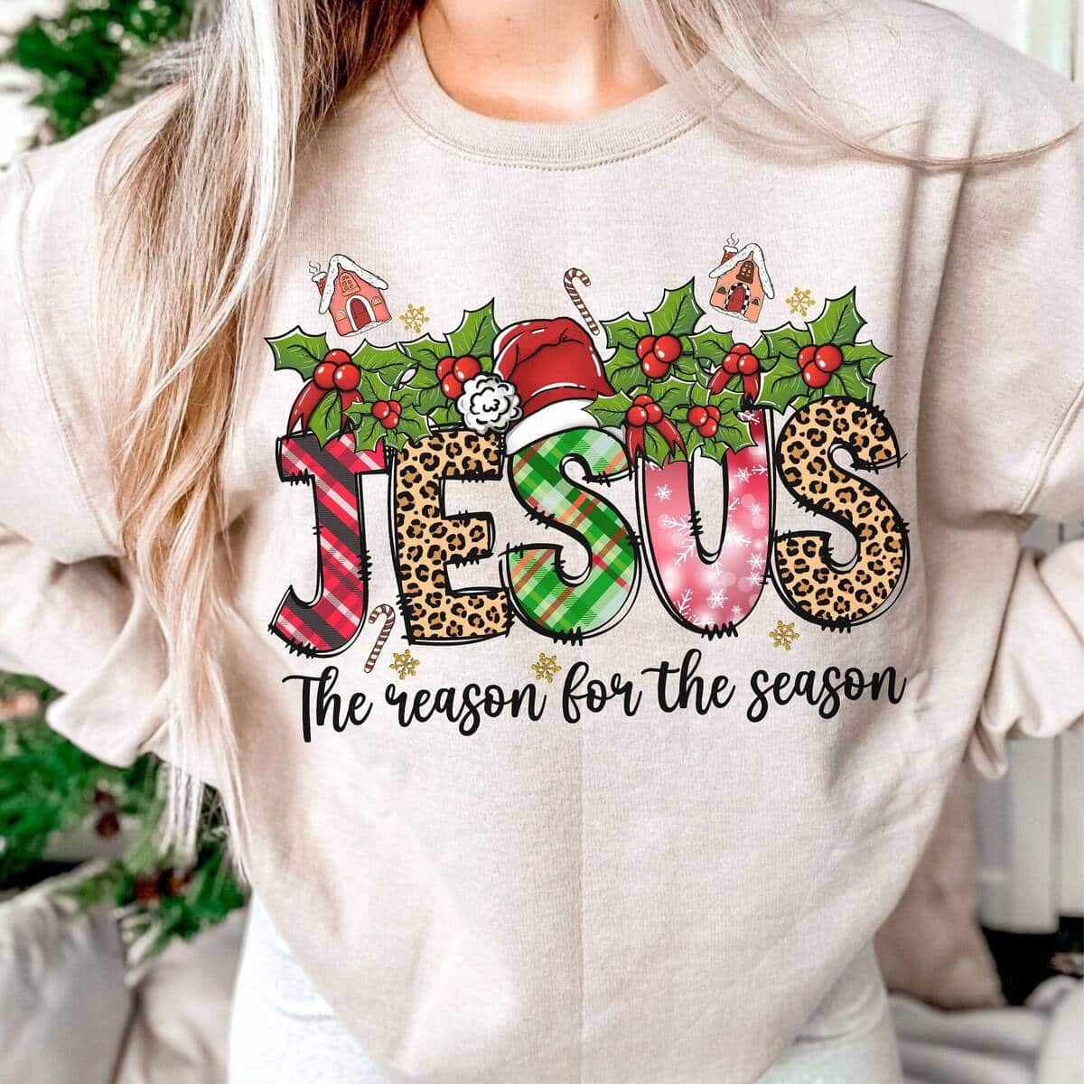 Jesus The Reason For The Season Faith Christmas Merry Christmas Faith T-Shirt