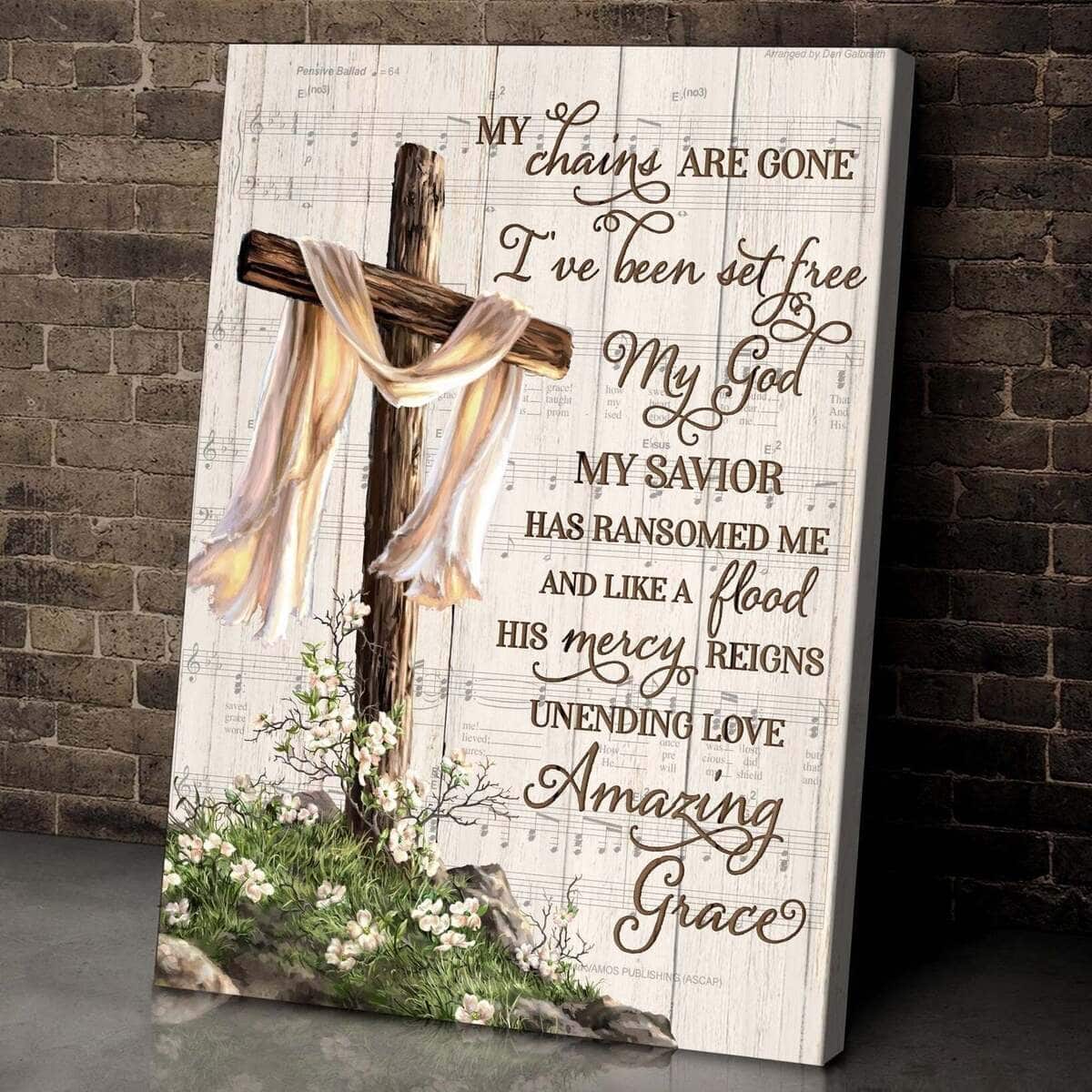 I've Been Set Free My God My Savior Unique Religious Christian Religious Canvas Wall Art