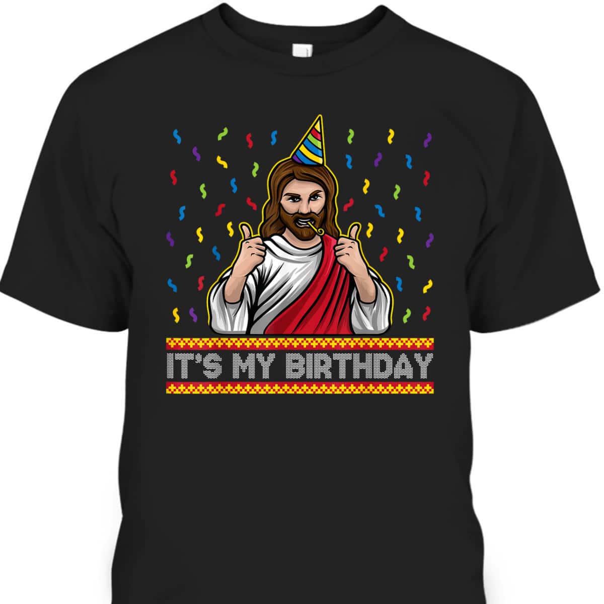 It's My Birthday Jesus Graphic Christmas Birthday Boy T-Shirt