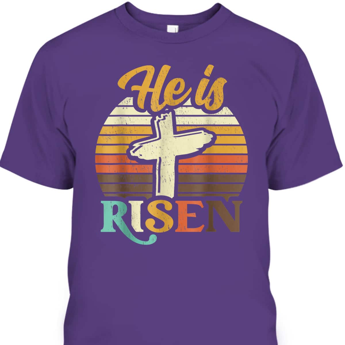 He Is Risen Christian Easter Jesus Bunny T-Shirt