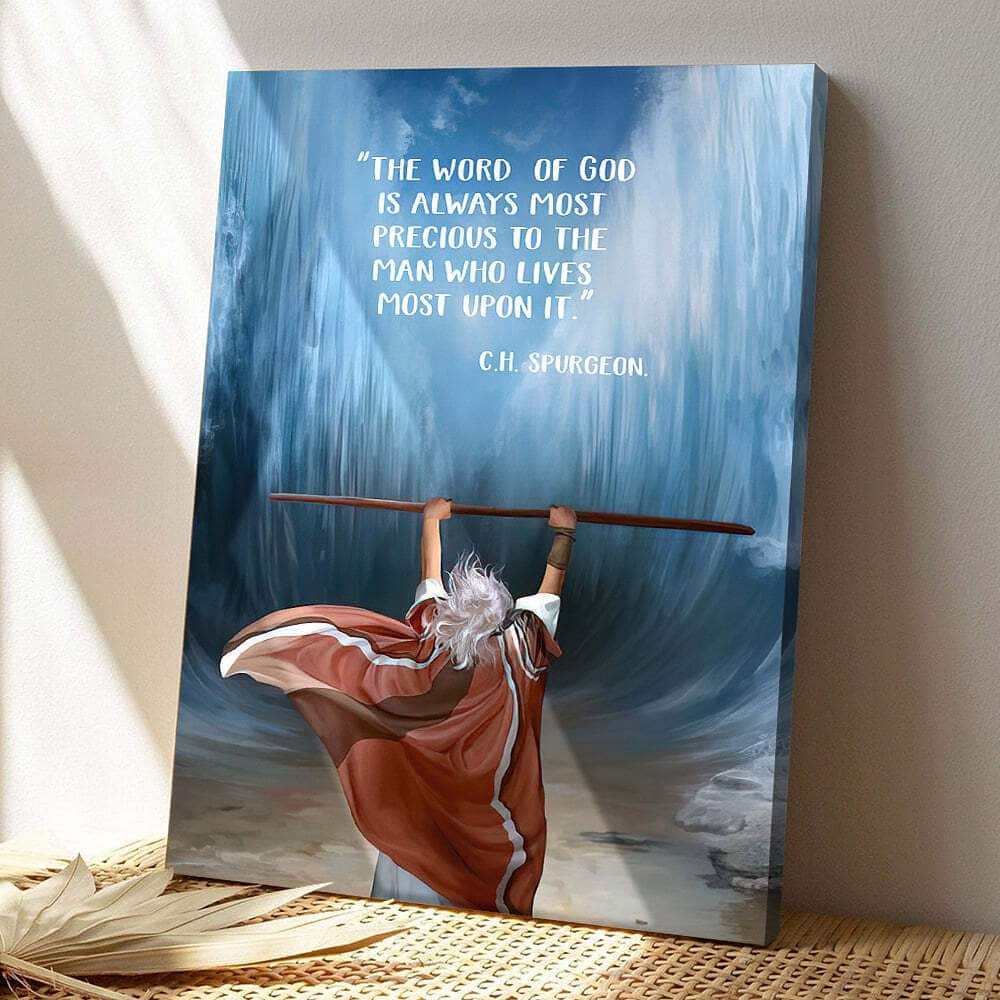 The Word Of God Is Always Most Precious To The Man Religious Jesus Bible Verse Scripture Canvas Print
