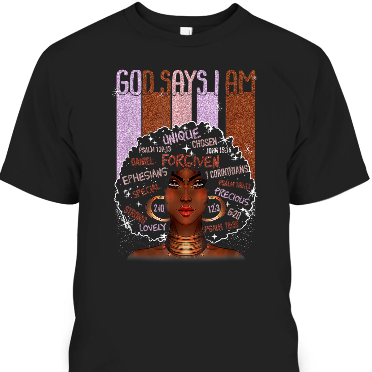 Black History Month T-Shirt God Says I Am Special And Unique Gift