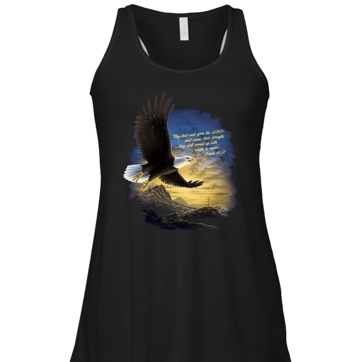 Wings As Eagles Isaiah 40:31 T-Shirt Christian Religion Bible Verse Gift