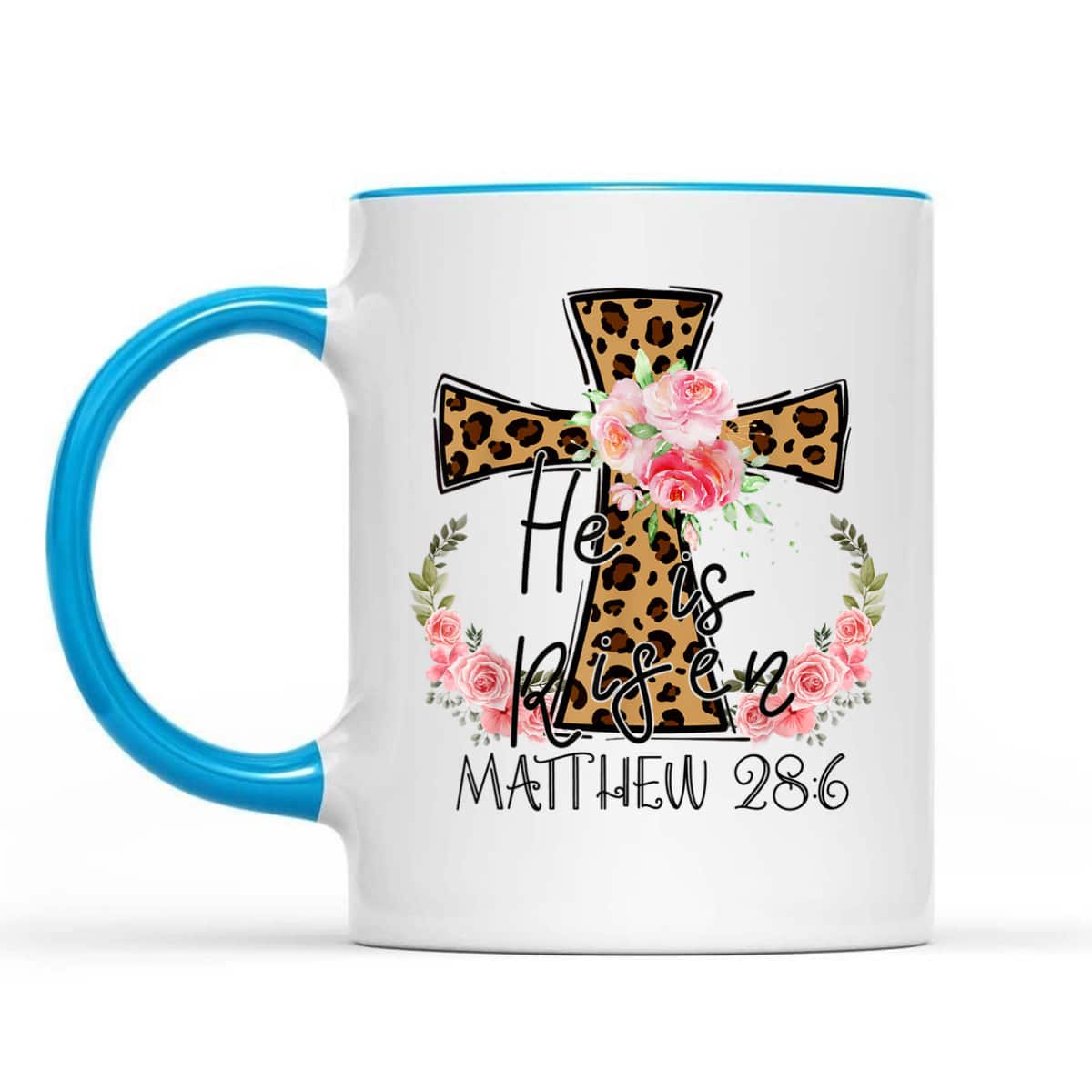 He Is Risen Jesus Christian Happy Easter Floral Leopart Matthew 28:6 T-Shirt He Is Risen Jesus Christian Happy Easter Floral Leopart Matthew 28:6 T-Shirt