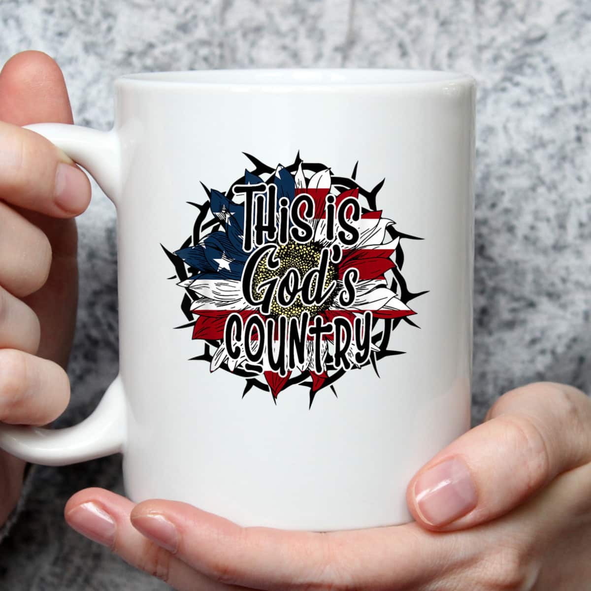 This Is God's USA Country T-Shirt American Flag Sunflower This Is God's USA Country T-Shirt American Flag Sunflower