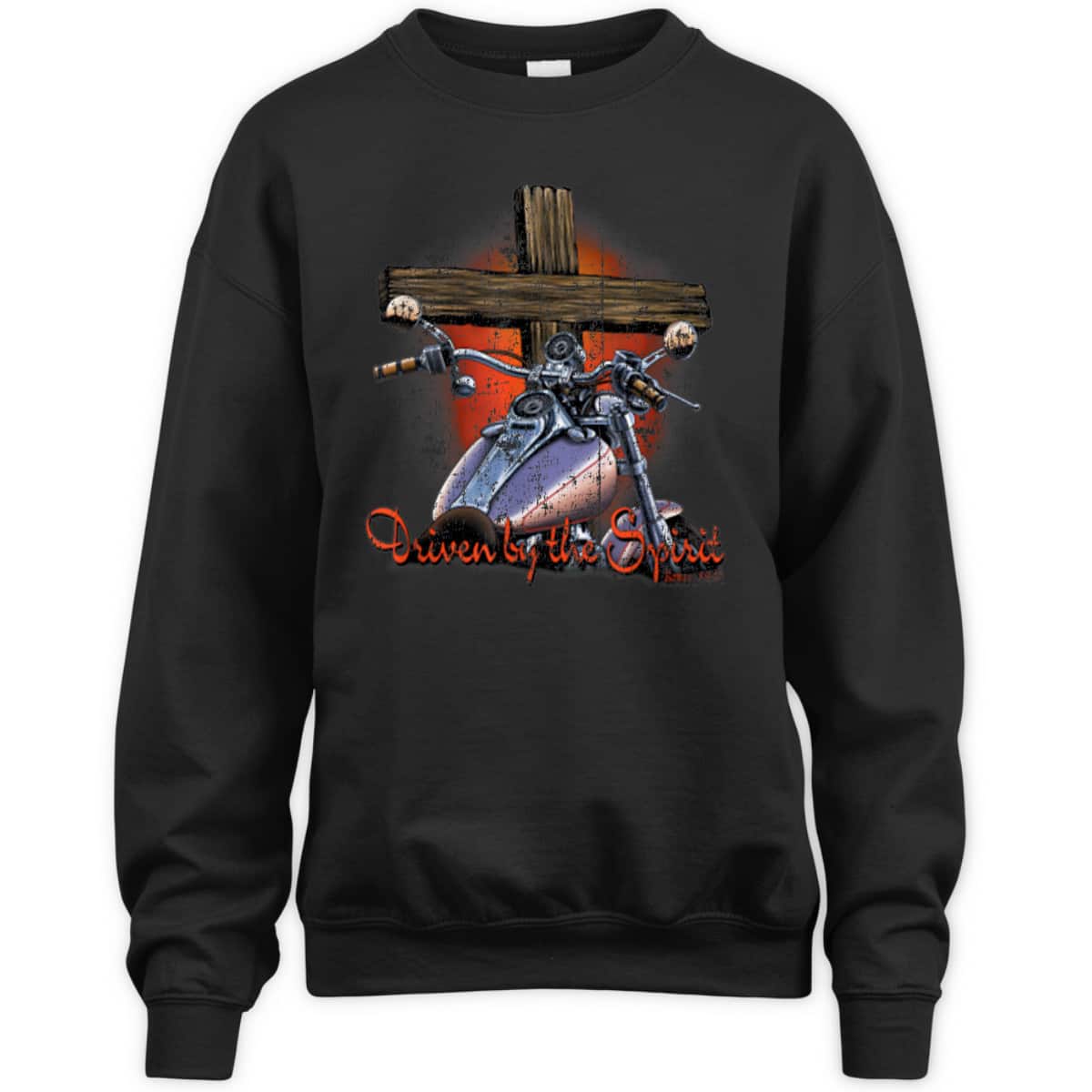 Driven By The Spirit Cool Vintage Christian Biker T-Shirt