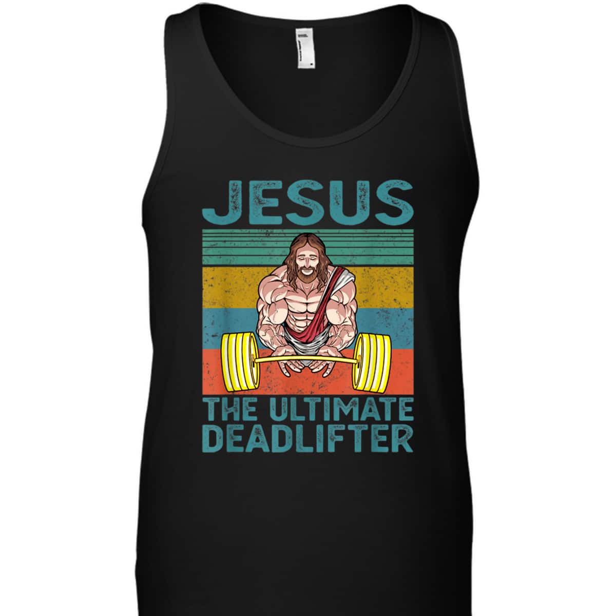 Vintage Funny Christian Gymer T-Shirt Jesus The Ultimate Deadlifter Vintage Funny Christian Gymer T-Shirt Jesus The Ultimate Deadlifter