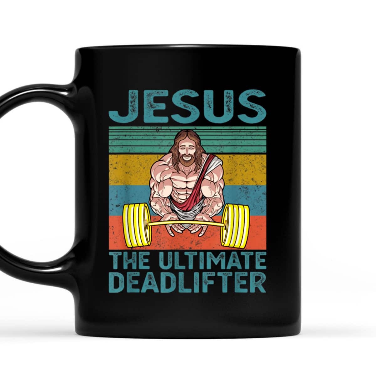 Vintage Funny Christian Gymer T-Shirt Jesus The Ultimate Deadlifter Vintage Funny Christian Gymer T-Shirt Jesus The Ultimate Deadlifter