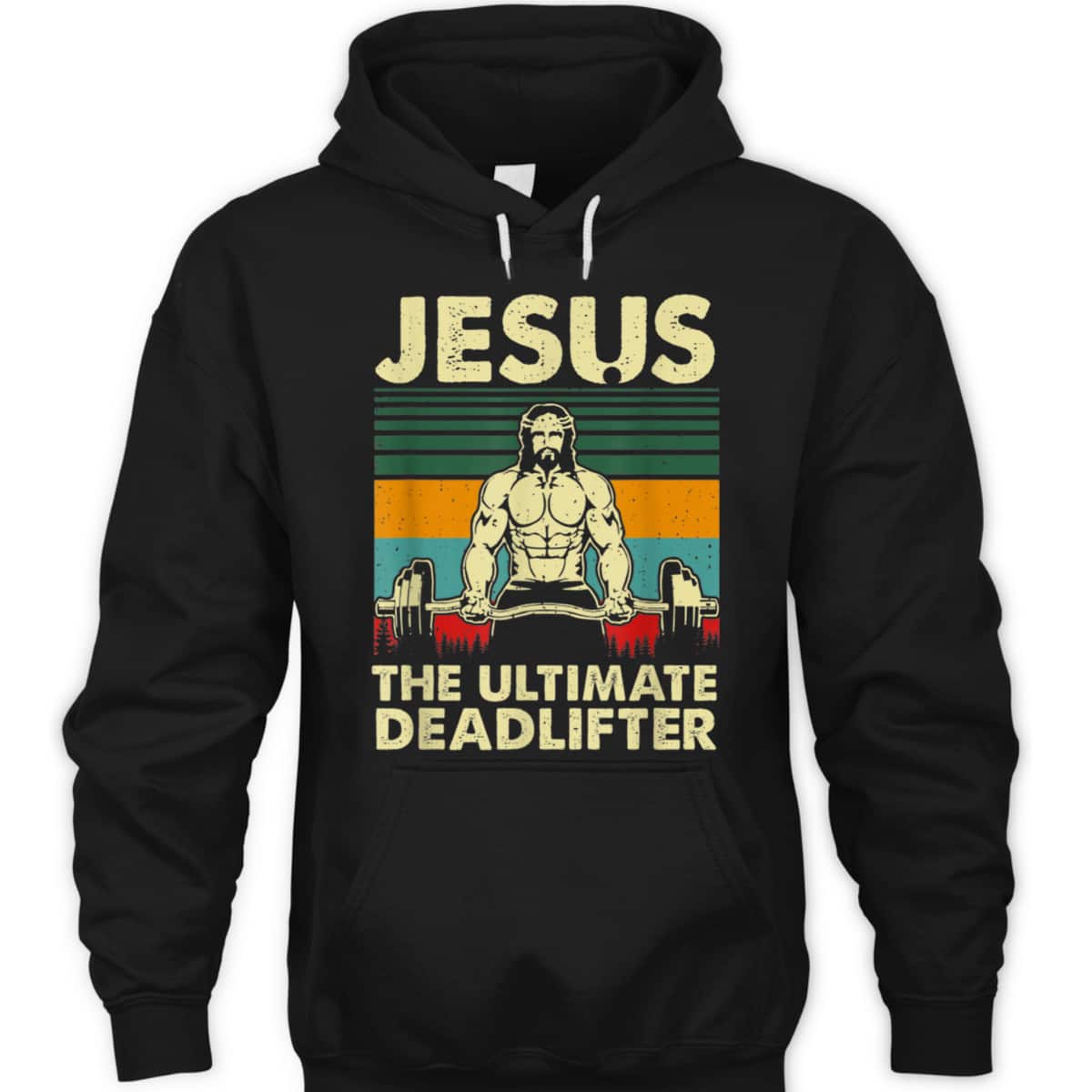 Jesus The Ultimate Deadlifter Vintage Funny Christian T-Shirt Jesus The Ultimate Deadlifter Vintage Funny Christian T-Shirt
