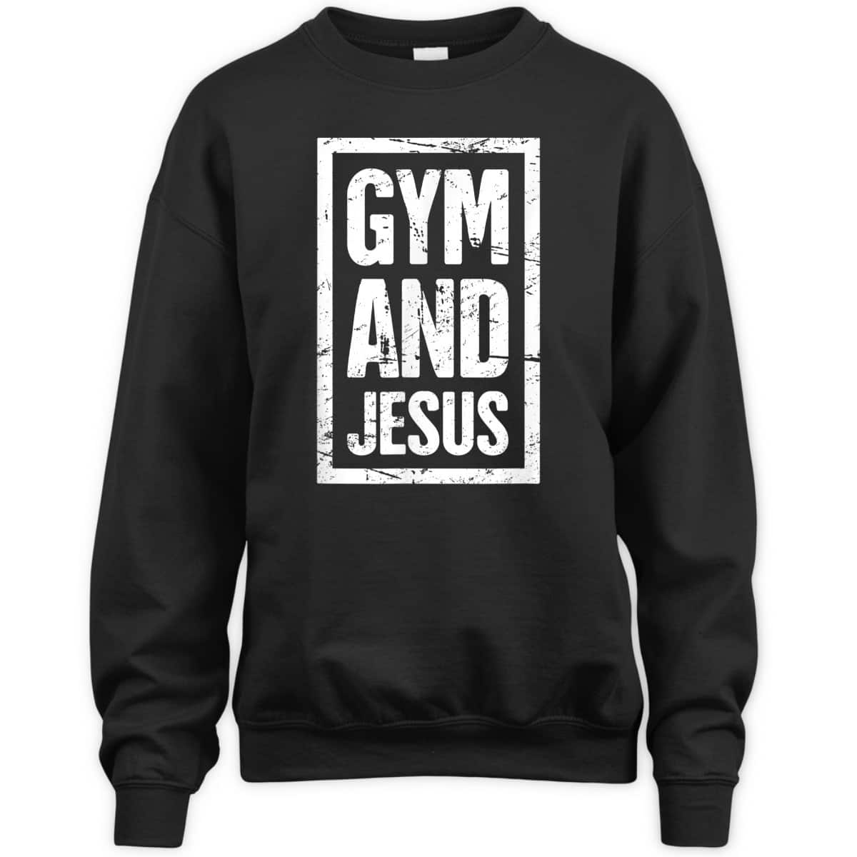 Gym And Jesus T-Shirt Christian Workout Gymer Gift