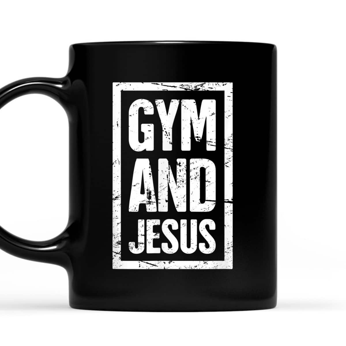 Gym And Jesus T-Shirt Christian Workout Gymer Gift Gym And Jesus T-Shirt Christian Workout Gymer Gift
