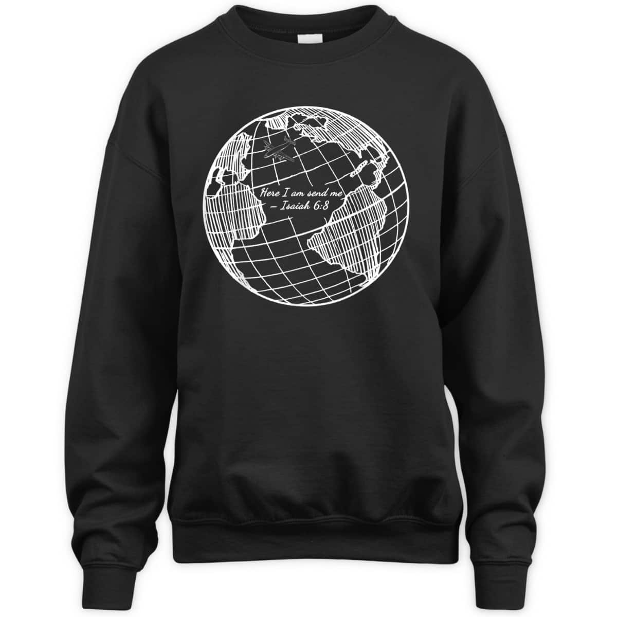 Here I Am Send Me Isaiah 6:8 Christian Missionary Religious Bible Verse T-Shirt Gift Here I Am Send Me Isaiah 6:8 Christian Missionary Religious Bible Verse T-Shirt Gift