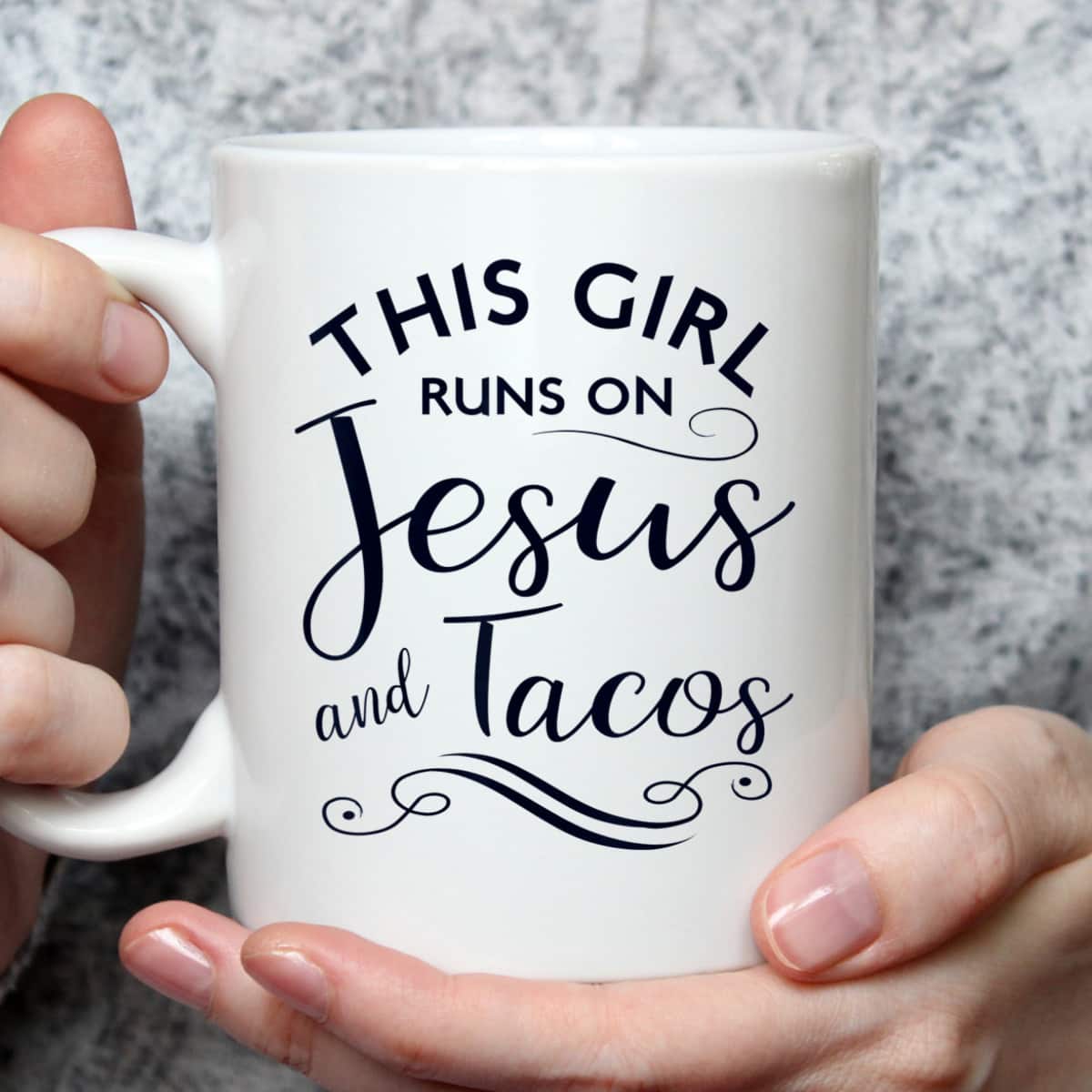 This Girl Runs On Jesus And Tacos Funny Christian T-Shirt This Girl Runs On Jesus And Tacos Funny Christian T-Shirt