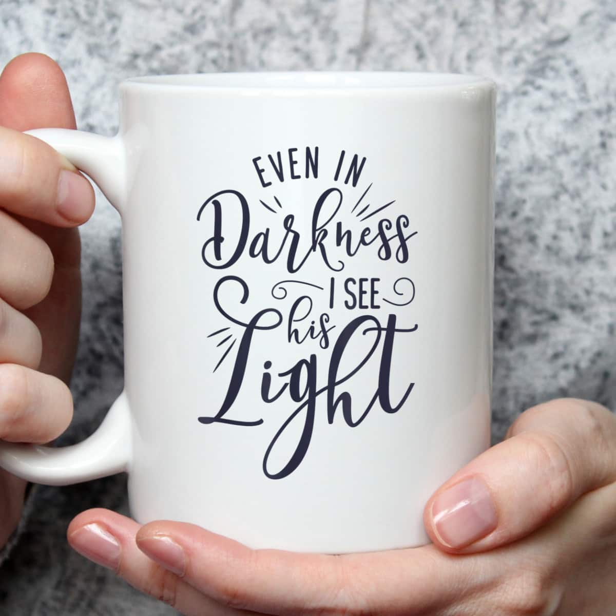 Even In Darkness I See His Light Christian Religious T-Shirt