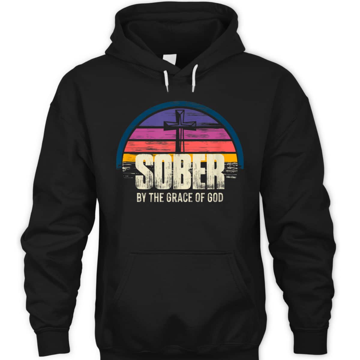 Sober By The Grace Of God T-Shirt Christian Religious Gift Sober By The Grace Of God T-Shirt Christian Religious Gift