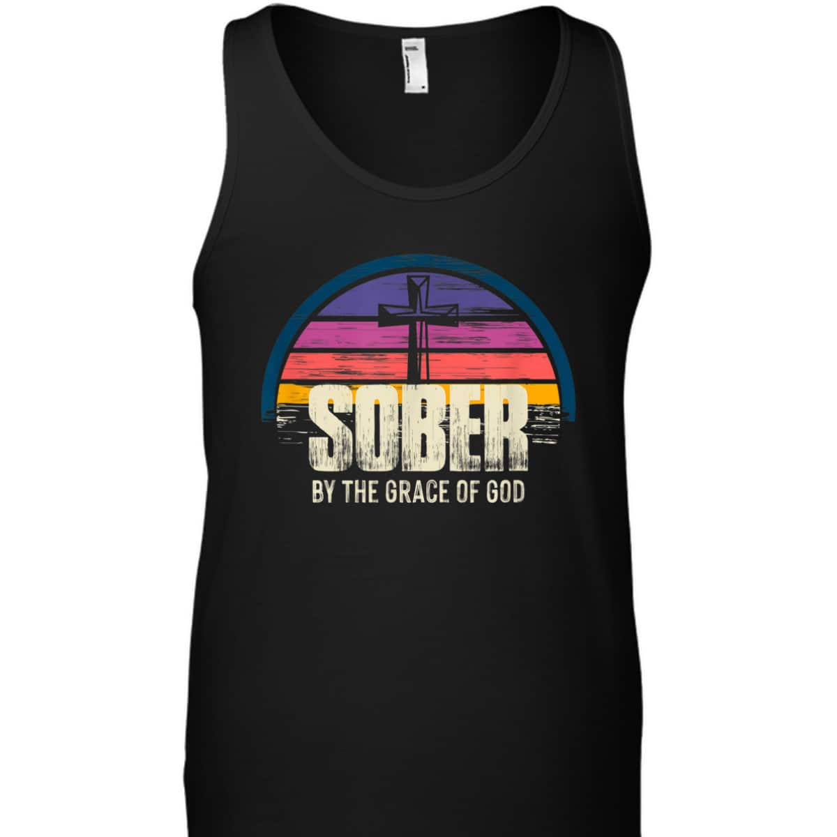 Sober By The Grace Of God T-Shirt Christian Religious Gift Sober By The Grace Of God T-Shirt Christian Religious Gift