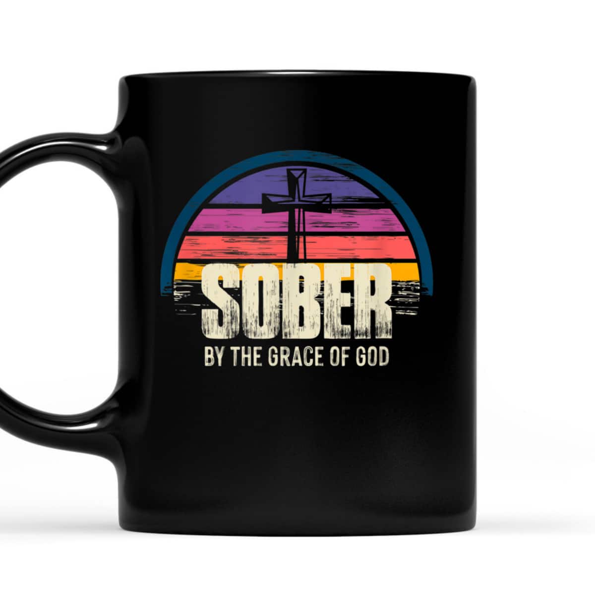 Sober By The Grace Of God T-Shirt Christian Religious Gift Sober By The Grace Of God T-Shirt Christian Religious Gift