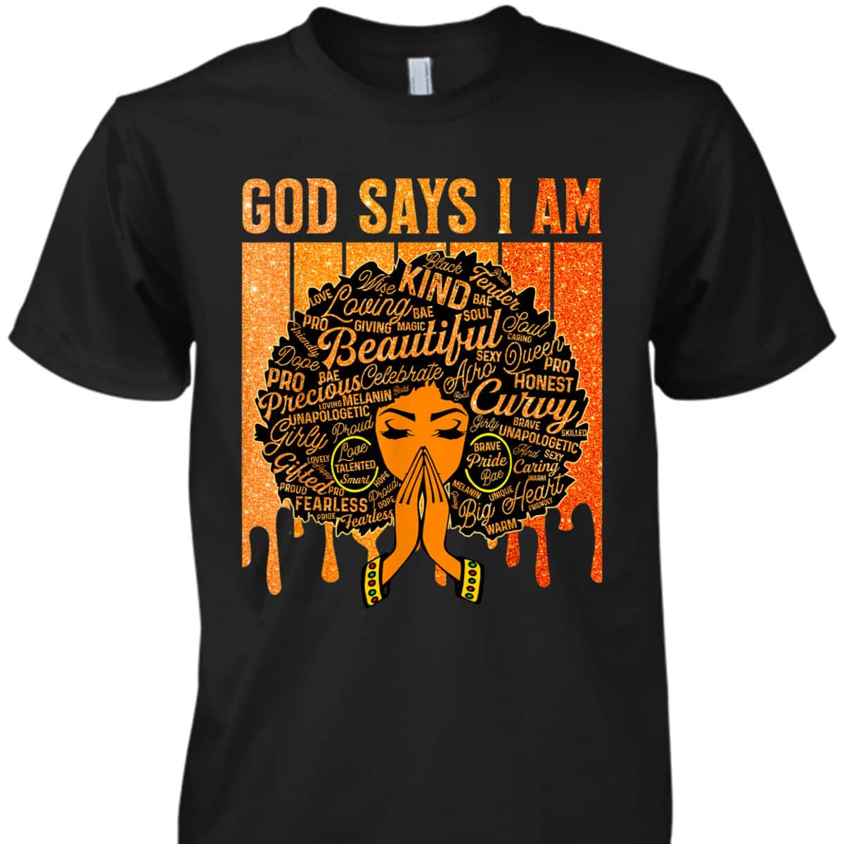 Black History Month Juneteenth God Says I Am T-Shirt Black History Month Juneteenth God Says I Am T-Shirt