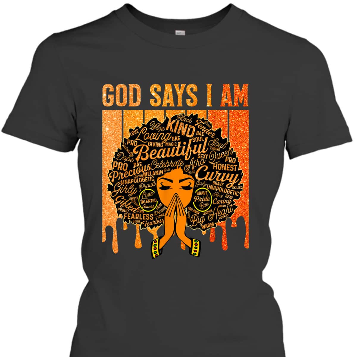 Black History Month Juneteenth God Says I Am T-Shirt Black History Month Juneteenth God Says I Am T-Shirt