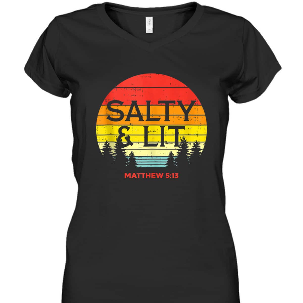 Salty And Lit Matthew 5:13 Christian Bible Verse T-Shirt Gift
