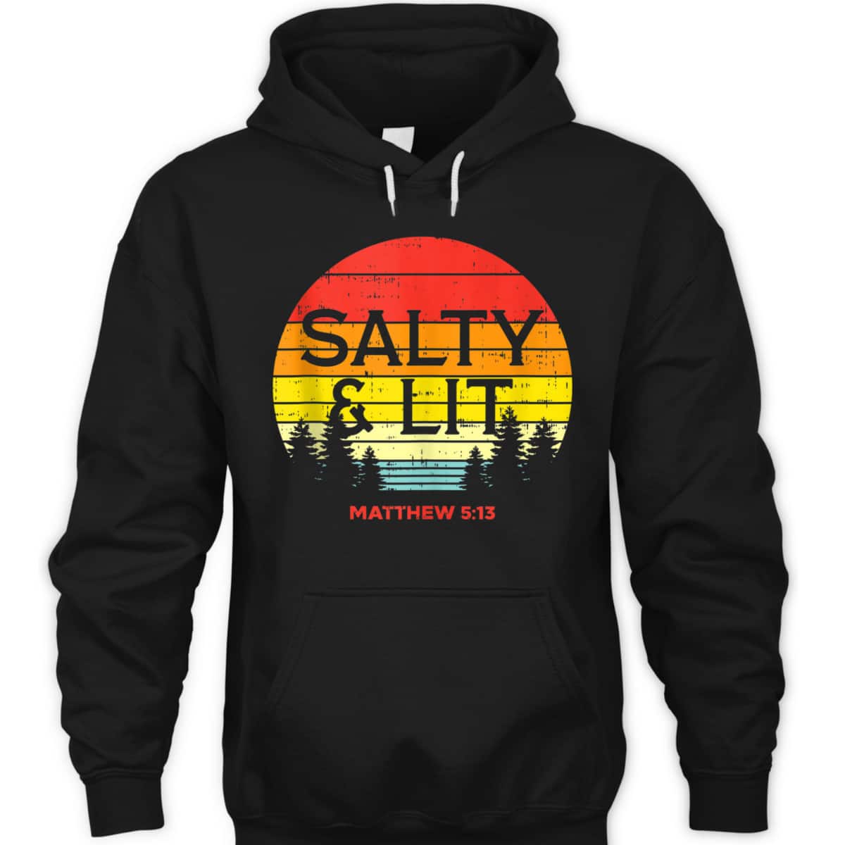 Salty And Lit Matthew 5:13 Christian Bible Verse T-Shirt Gift