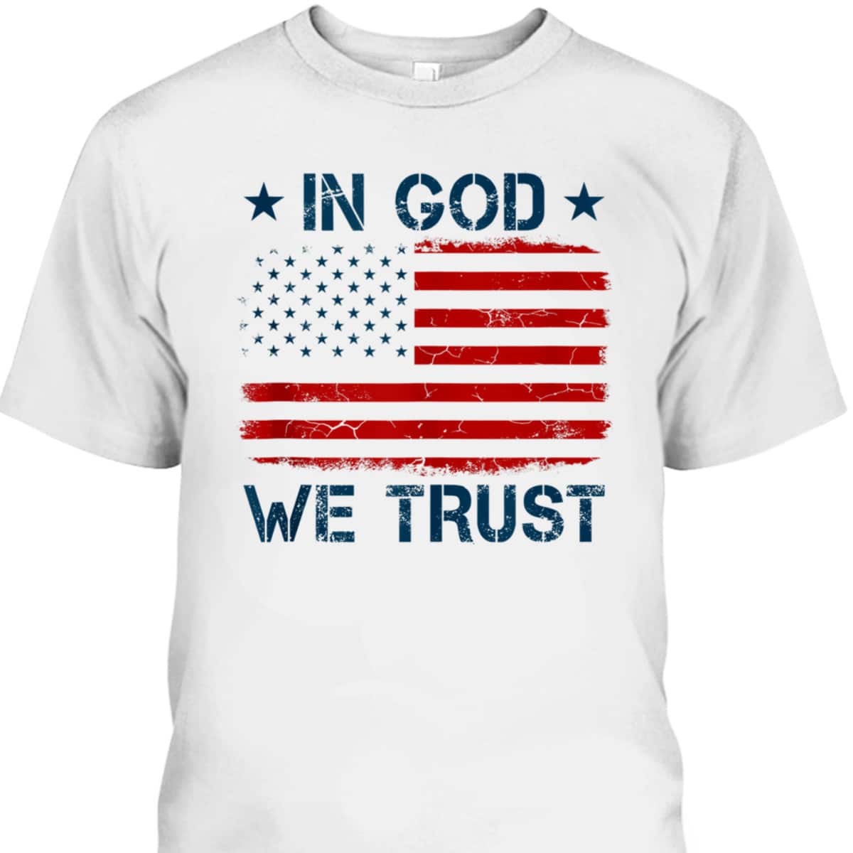 Vintage US American Flag In God We Trust T-Shirt Vintage US American Flag In God We Trust T-Shirt