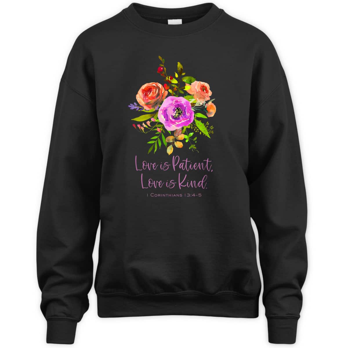 Love Is Patient And Kind 1 Corinthians Christian Bible Verse T-Shirt