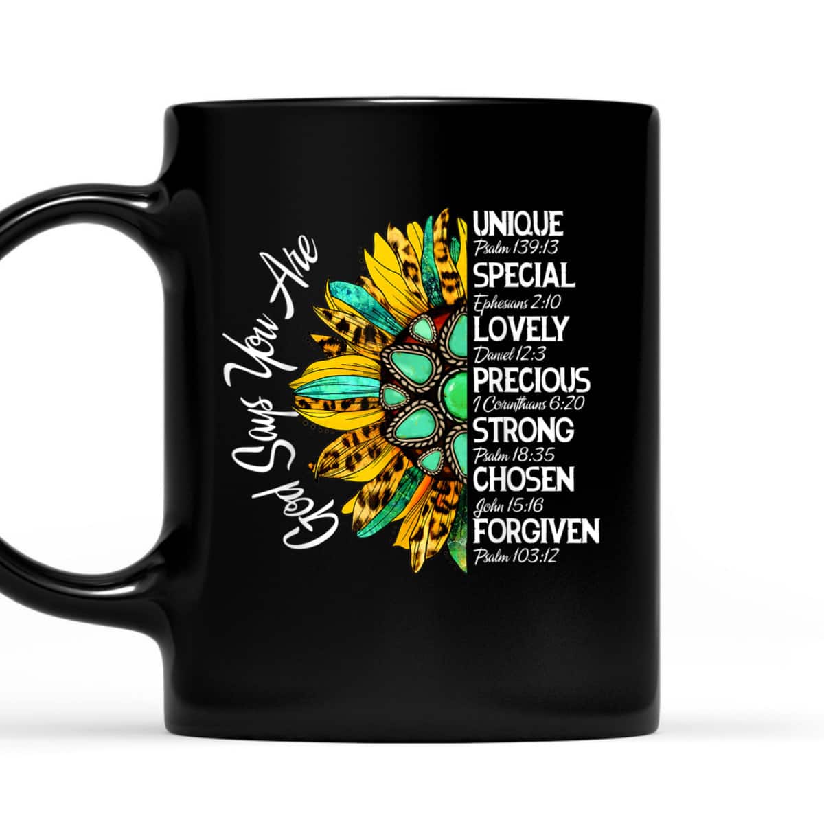 God Says You Are Sunflower Christian Bible Verses Religious T-Shirt God Says You Are Sunflower Christian Bible Verses Religious T-Shirt