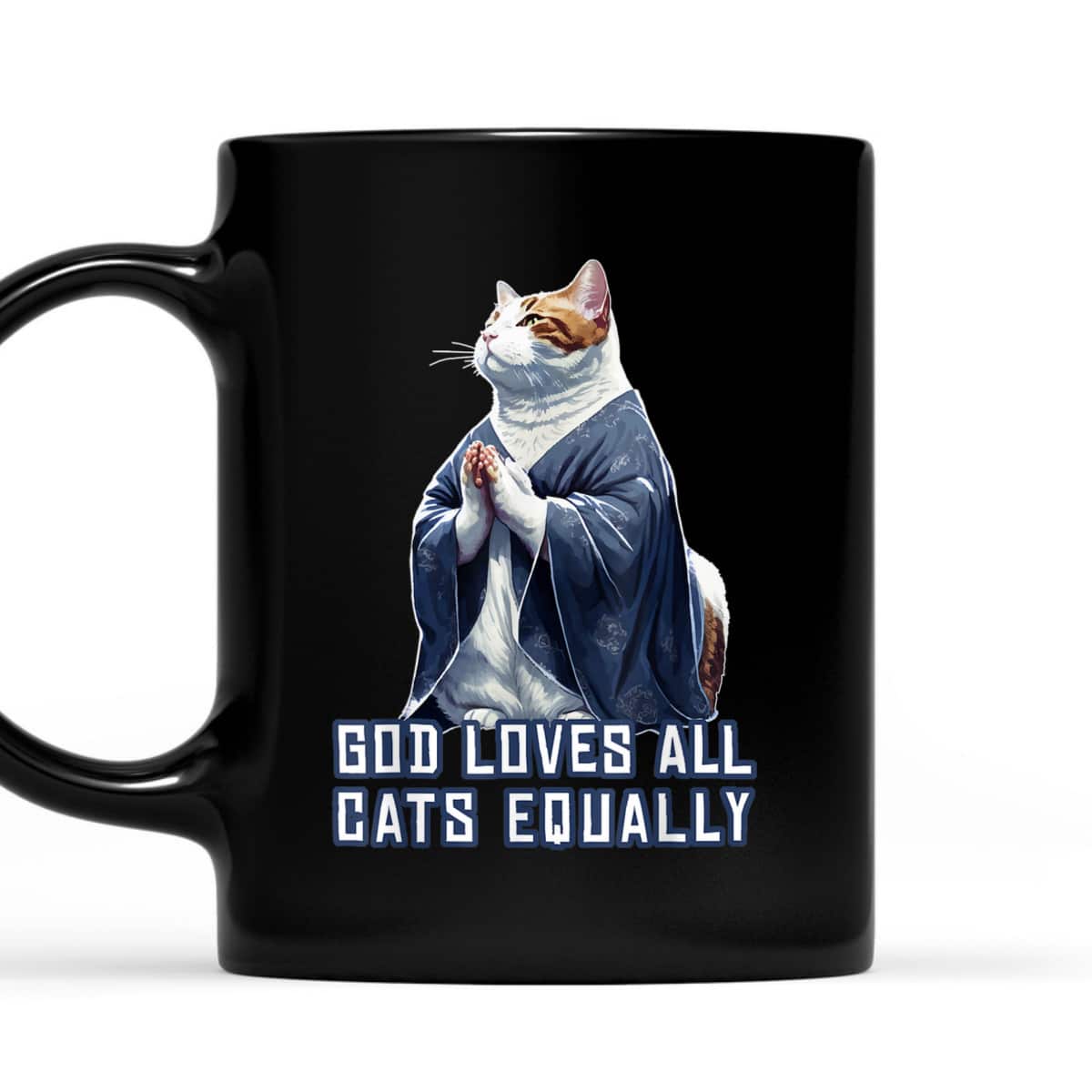 God Loves All Cats Equally T-Shirt Best Gift For Christian Cat Lovers