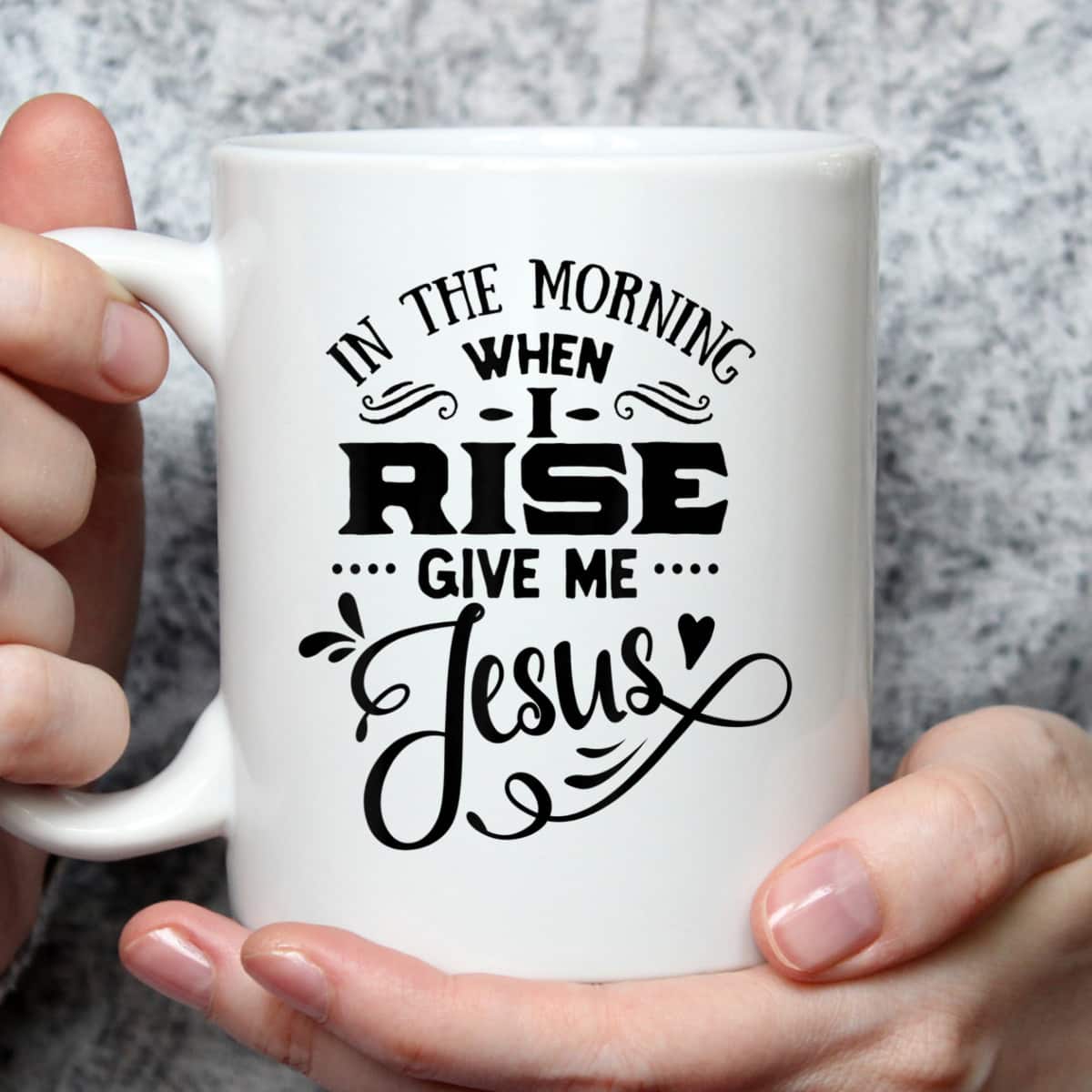 In The Morning When I Rise Give Me Jesus T-Shirt Christian Religious Gift