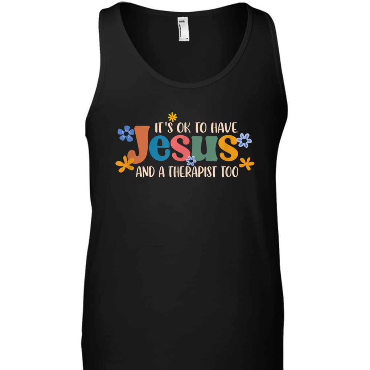 It's Ok To Have Jesus And A Therapist Too T-Shirt Christian Religious Gift It's Ok To Have Jesus And A Therapist Too T-Shirt Christian Religious Gift