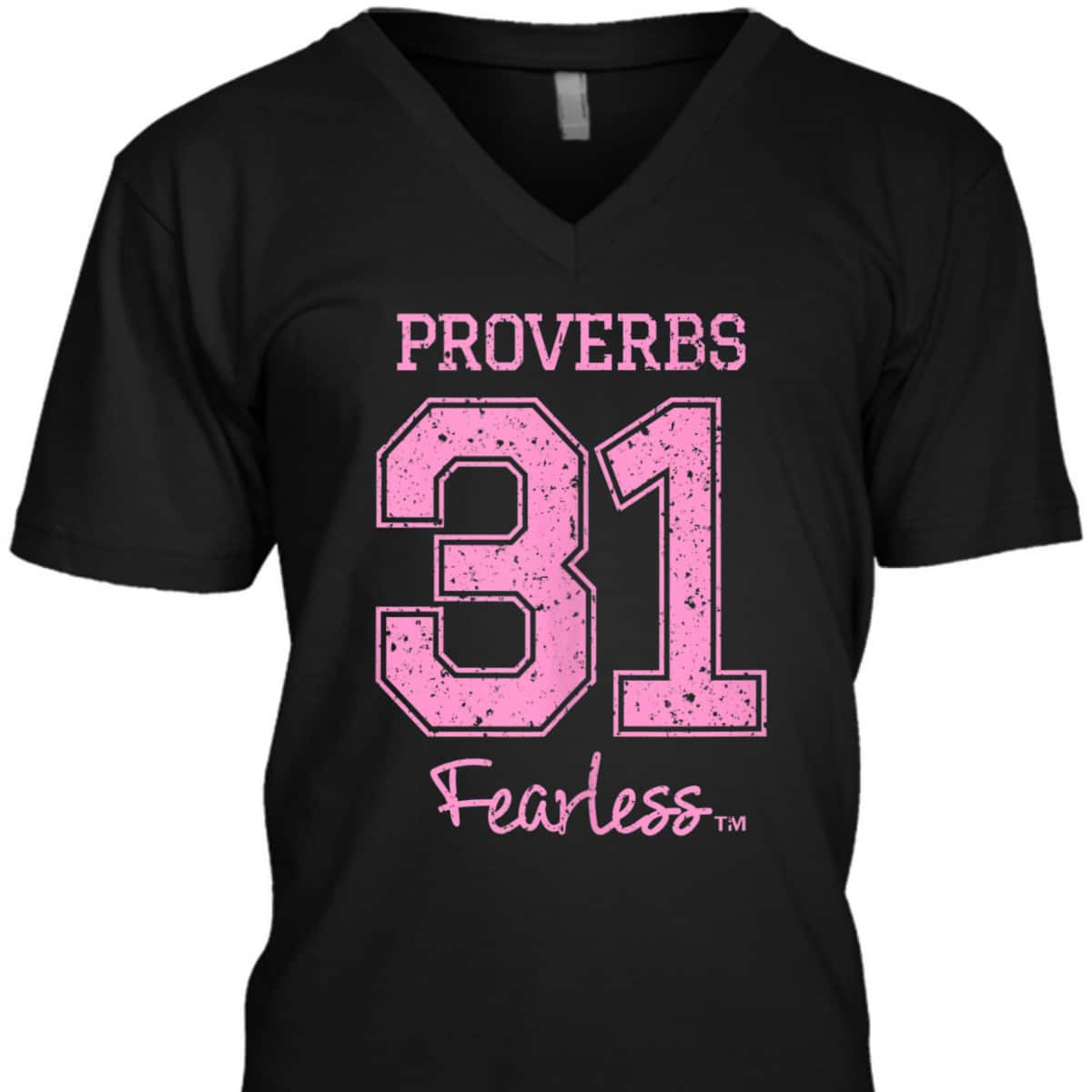 Proverbs 31 Fearless T-Shirt Bible Verse Encouraging Christian Religious Gift