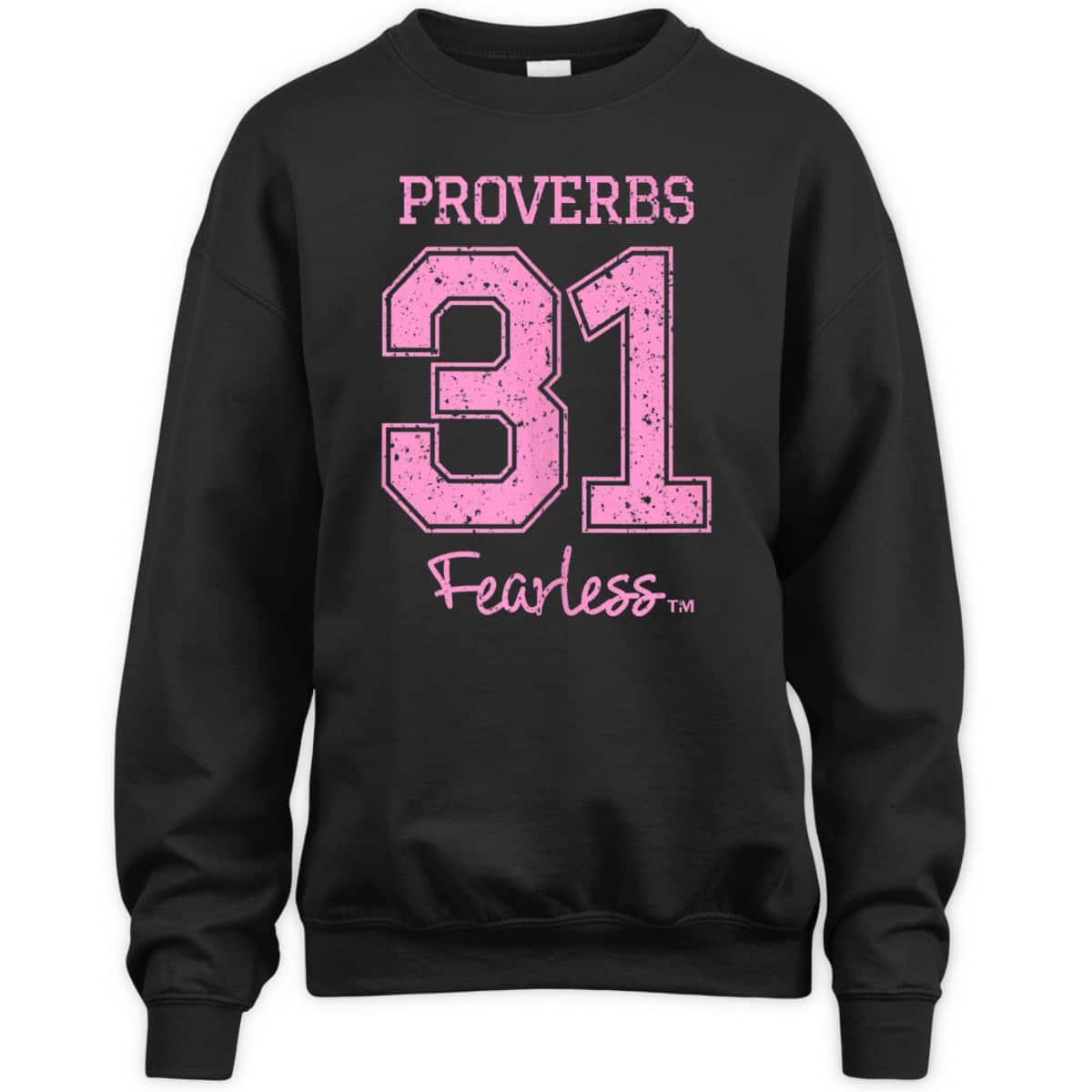 Proverbs 31 Fearless T-Shirt Bible Verse Encouraging Christian Religious Gift