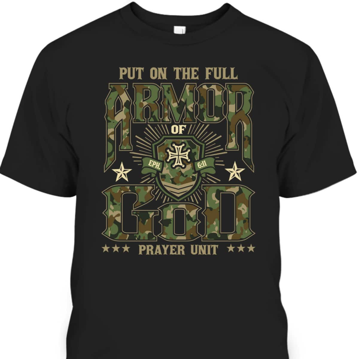 Put On The Full Armor Of God Prayer Christian Religious Bible Gift T-Shirt