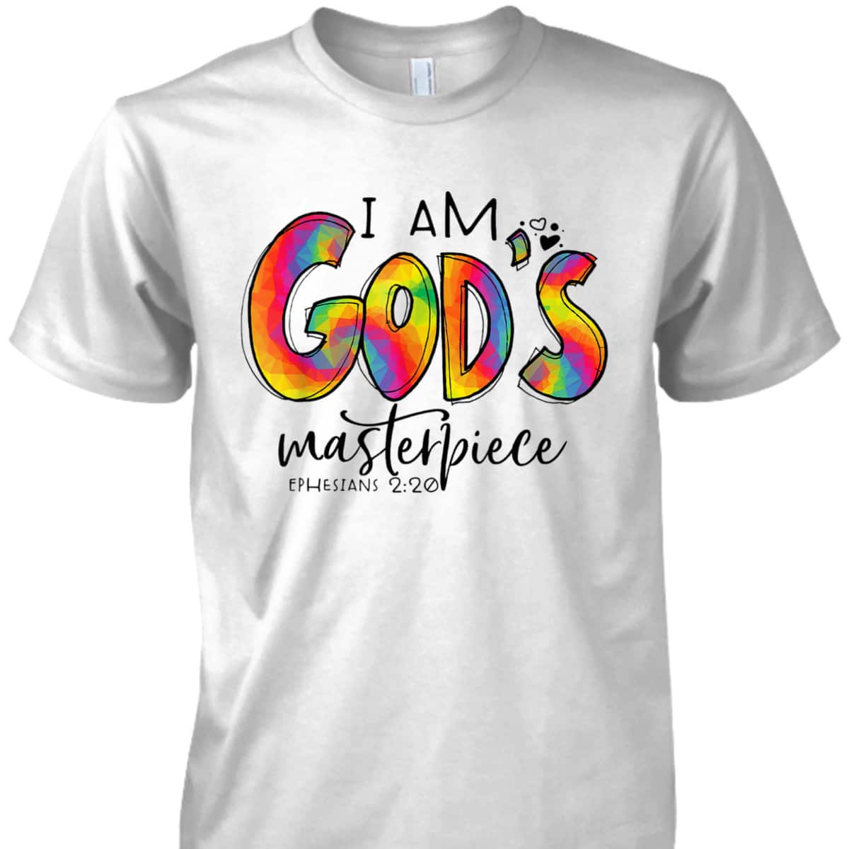 I’m God's Masterpiece Ephesians 2:20 T-Shirt Bible Verse Christian Gift I’m God's Masterpiece Ephesians 2:20 T-Shirt Bible Verse Christian Gift