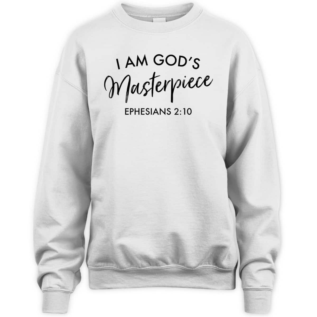 I Am God's Masterpiece T-Shirt Ephesians 2:10 Encouraging Bible Verse Christian Gift