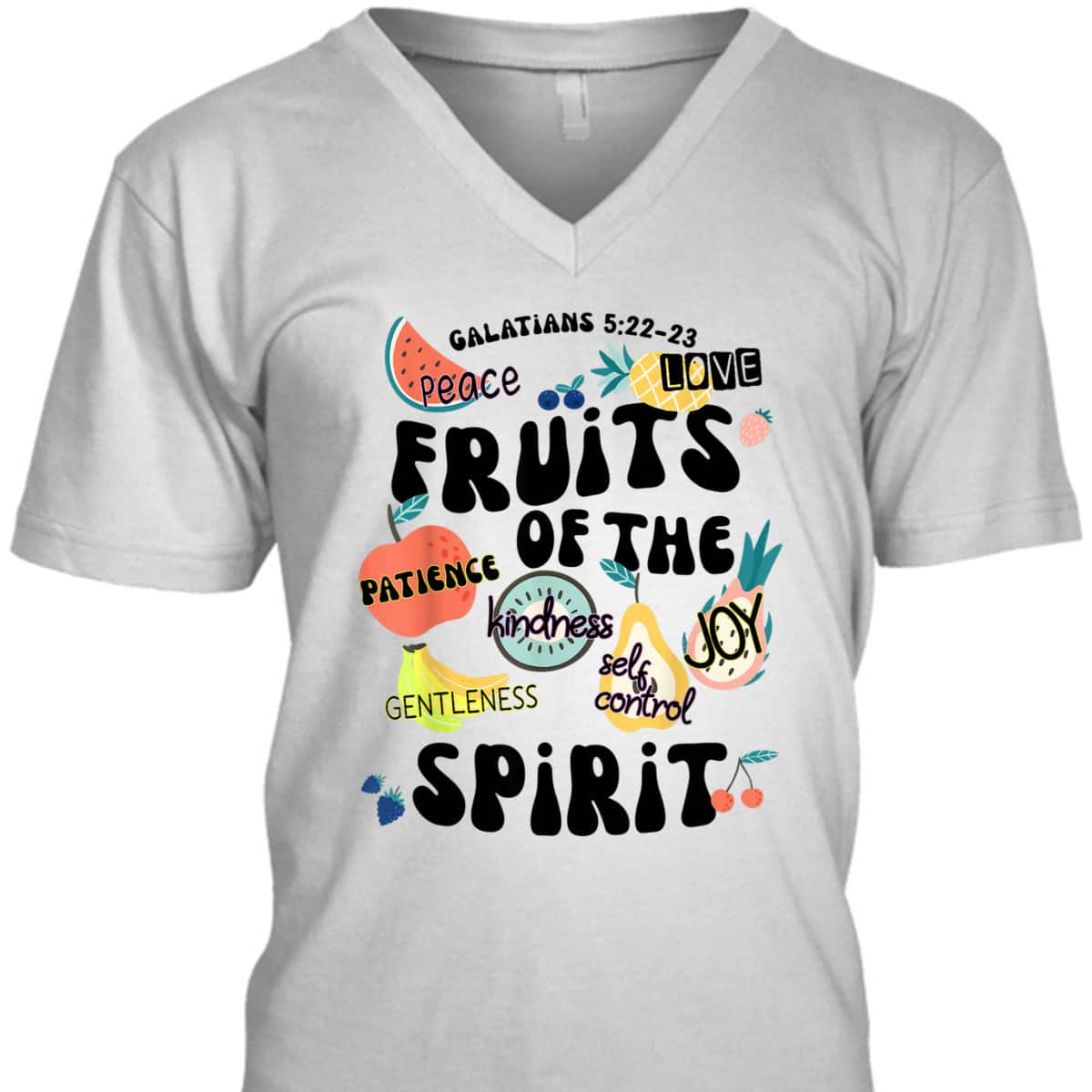 Fruits Of The Spirit Galatians 5:22-23 Bible Verse T-Shirt Gift