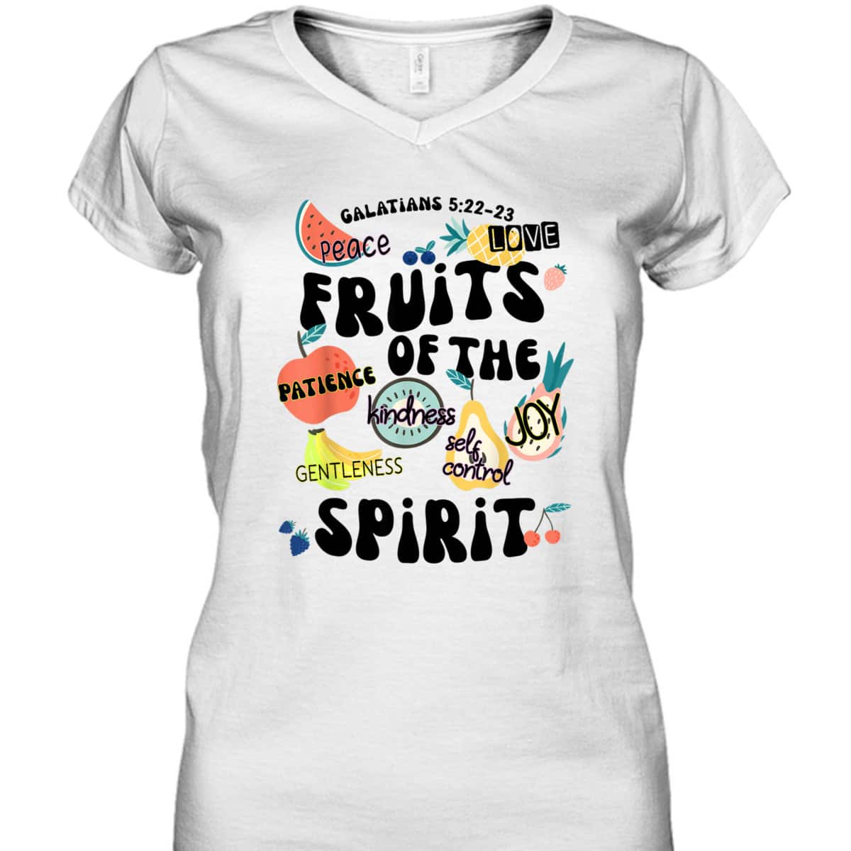 Fruits Of The Spirit Galatians 5:22-23 Bible Verse T-Shirt Gift