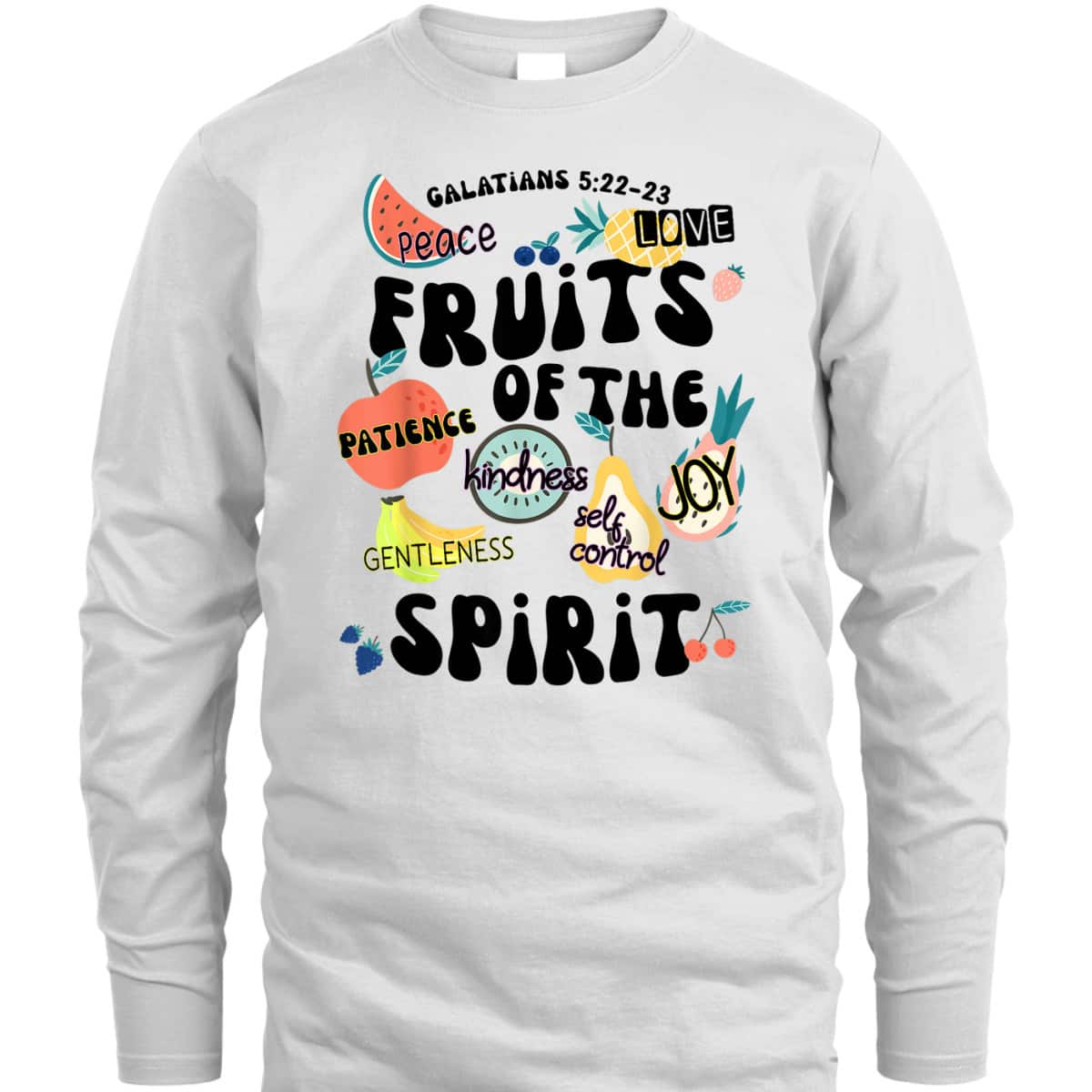 Fruits Of The Spirit Galatians 5:22-23 Bible Verse T-Shirt Gift