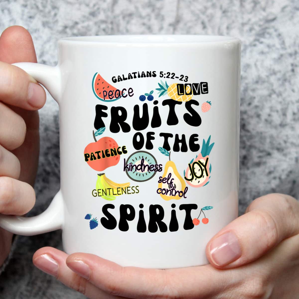 Fruits Of The Spirit Galatians 5:22-23 Bible Verse T-Shirt Gift