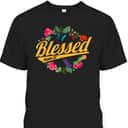 Blessed Psalm 23 With Flower And Butterfly T-Shirt Christian Bible Verse Gift Blessed Psalm 23 With Flower And Butterfly T-Shirt Christian Bible Verse Gift
