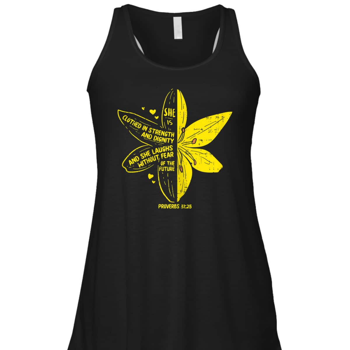 She's Clothed In Strength And Dignity T-Shirt Proverbs 31:25 Bible Verse Christian Gift