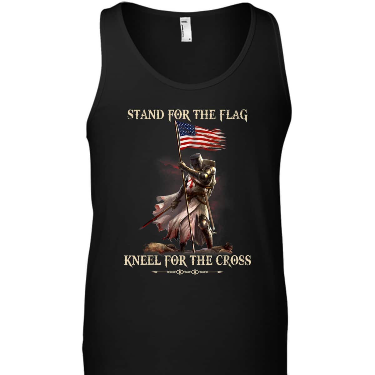 Stand For The Flag Kneel For The Cross Knight Templar T-Shirt Stand For The Flag Kneel For The Cross Knight Templar T-Shirt