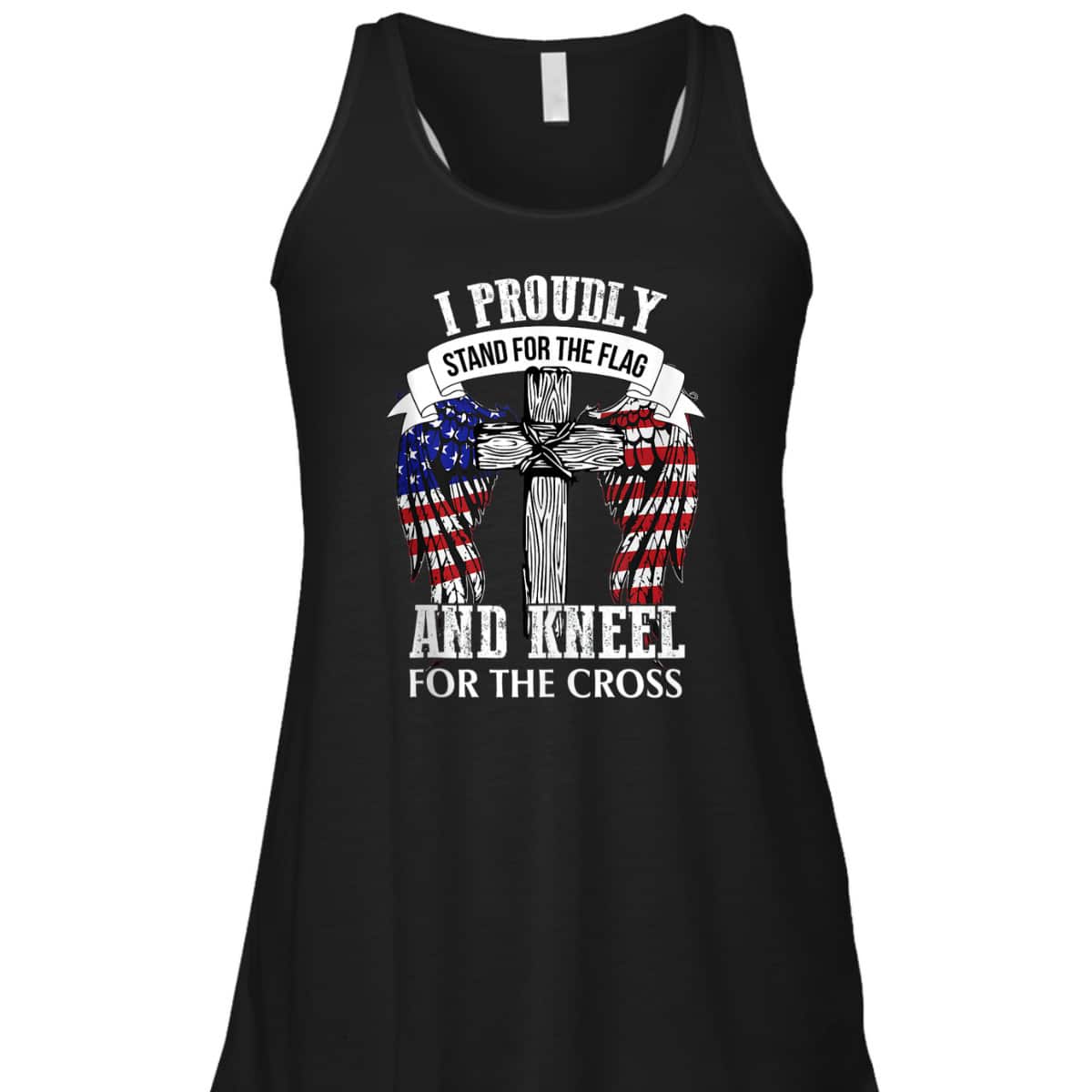 US America Patriotic T-Shirt Stand For The Flag Kneel For The Cross US America Patriotic T-Shirt Stand For The Flag Kneel For The Cross