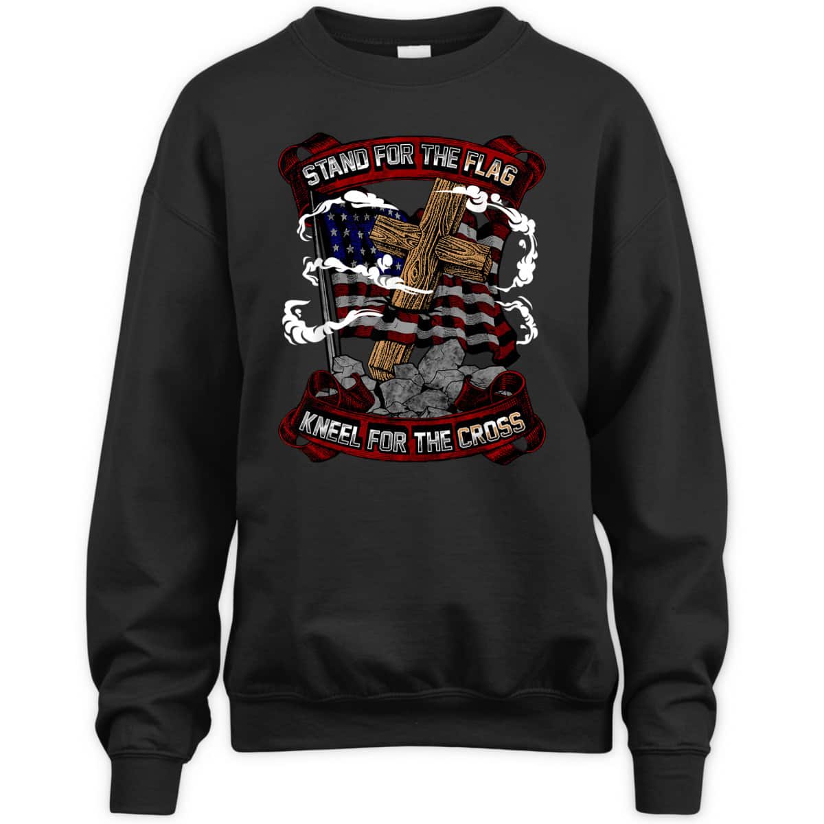 Stand For The Flag Kneel For The Cross Veterans Day T-Shirt Stand For The Flag Kneel For The Cross Veterans Day T-Shirt