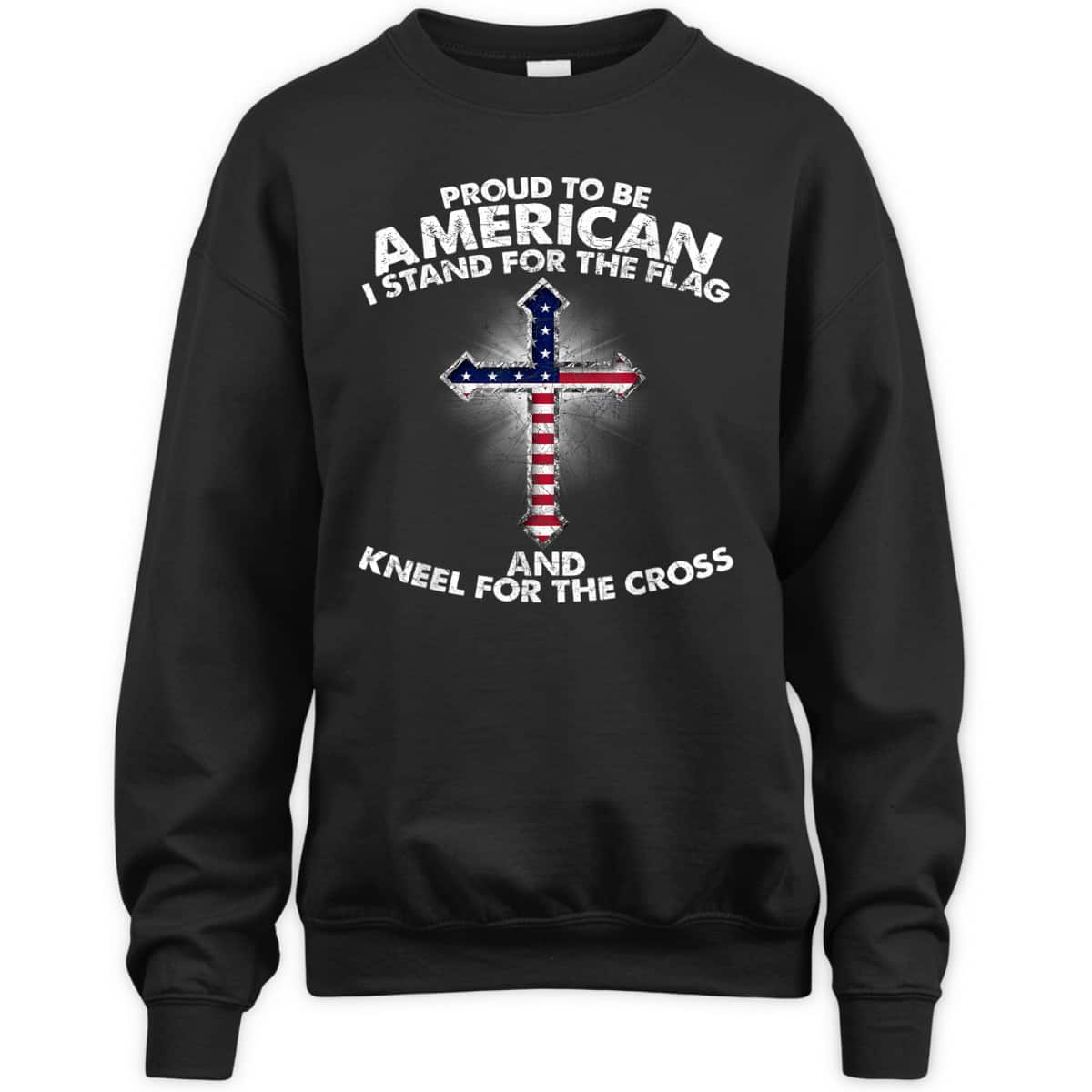 Stand For The Flag Kneel For The Cross Christian Patriotic US America Religious T-Shirt Stand For The Flag Kneel For The Cross Christian Patriotic US America Religious T-Shirt