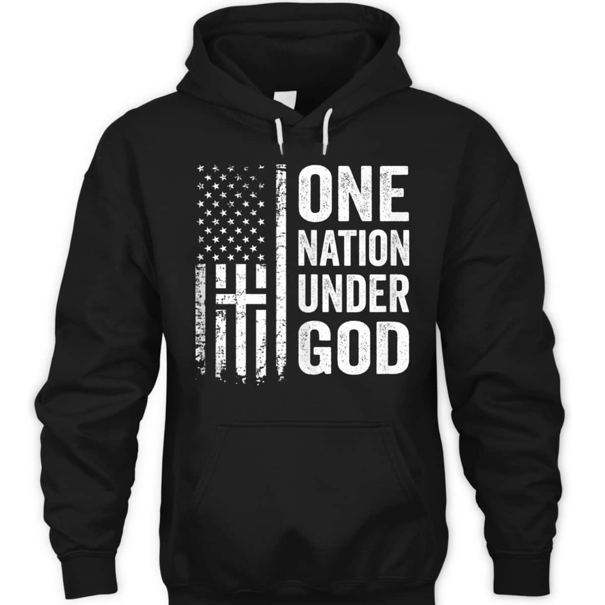 One Nation Under God T-Shirt Christian Cross American Flag Independence Day 4th Of July Gift One Nation Under God T-Shirt Christian Cross American Flag Independence Day 4th Of July Gift