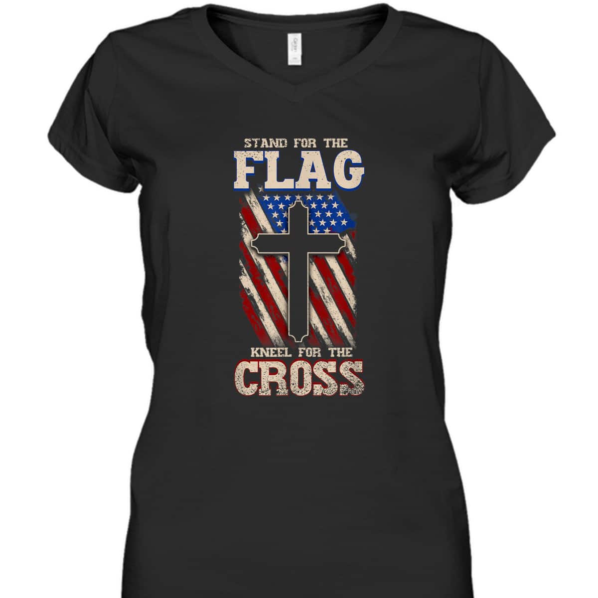 Stand For The Flag Kneel For The Cross Military T-Shirt Veterans Day Gift Stand For The Flag Kneel For The Cross Military T-Shirt Veterans Day Gift