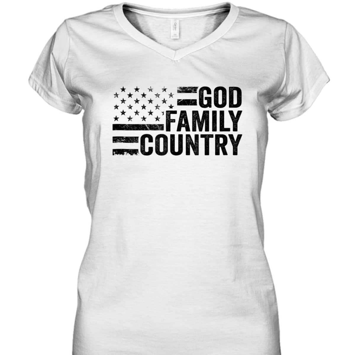 God Family Country T-Shirt USA Patriotic American Flag Independence Day 4th Of July Gift God Family Country T-Shirt USA Patriotic American Flag Independence Day 4th Of July Gift